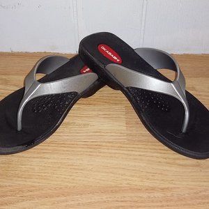 Ladies Okobashi Sandals Silver Black Size Sm